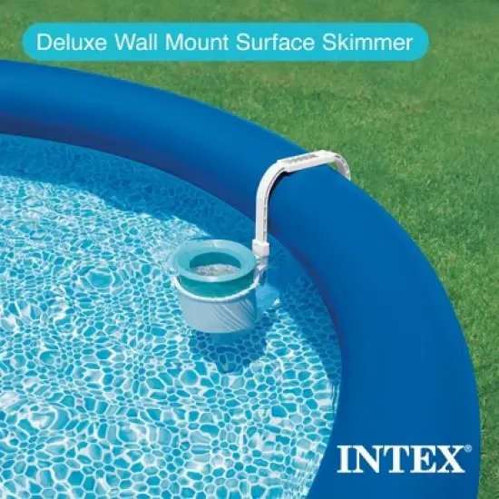 Intex Krystal Clear Saltwater System for 7000 Gallon Above Ground Swimming Pool and Deluxe 800 GPH+ Wall Mounted Pool Surface Automatic Skimmer image {4}