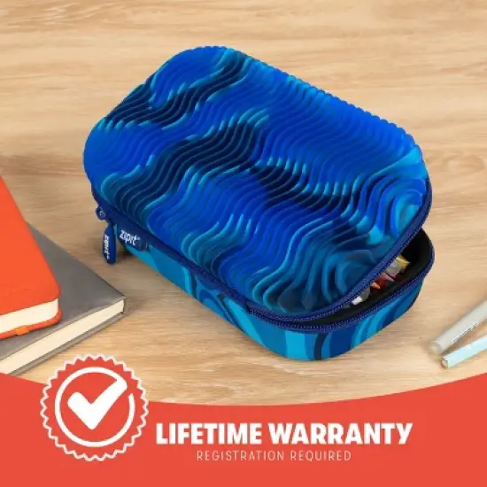 ZIPIT Wavy Pencil Case, Fidget Storage Pencil Box image {5}