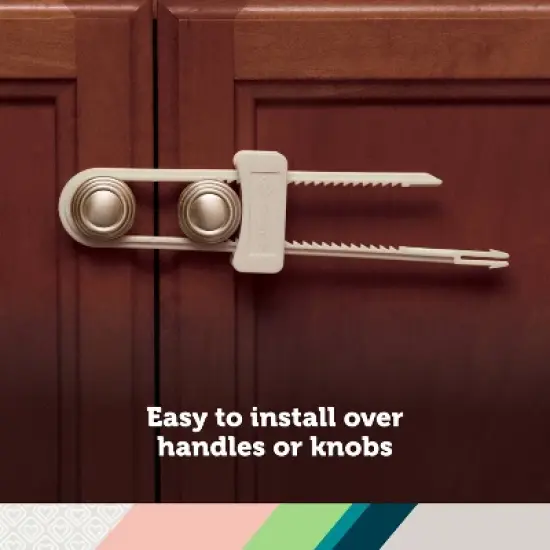 Safety 1st Double Door Baby-Proofing Cabinet Lock - 2pk - White image {2}