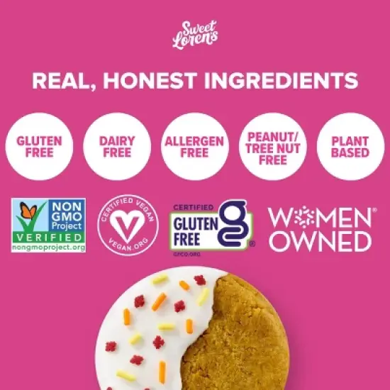 Sweet Loren's Gluten Free Vegan Pumpkin Spice Cookie Dough - 9.6oz/12ct image {2}