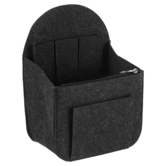 Unique Bargains Protective Lining Makeup Bags and Organizers Encrypted Felt Purse Insert 7.7" x 5" x 11" image {7}