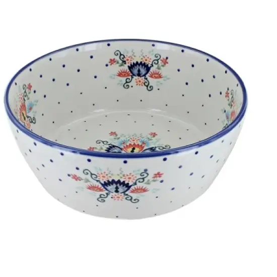 Blue Rose Polish Pottery M193 Manufaktura Serving Bowl image {2}