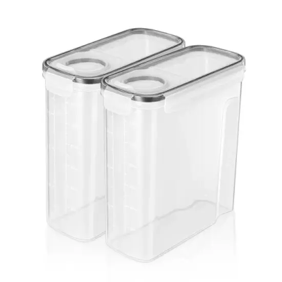 Sorbus Food Dispenser Containers - For Kitchen Organization - Store Pasta, Cereal, Dry Foods, and More -BPA Free (Medium to Large) image {2}