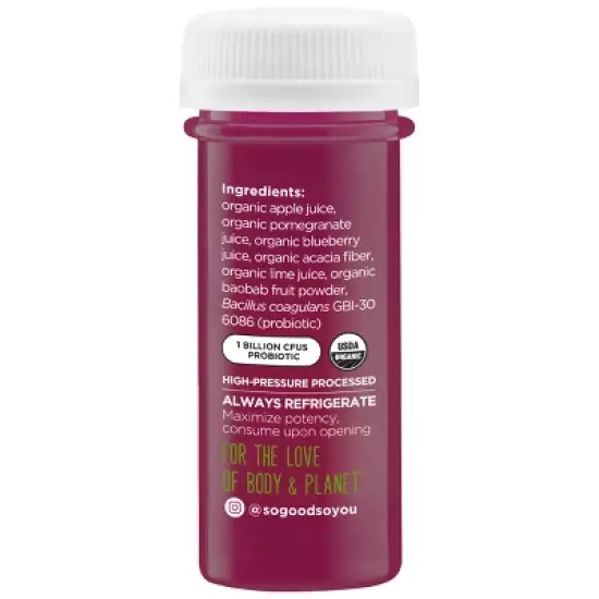 So Good So You Gut Support Probiotic Shot - 1.7 fl oz image {2}