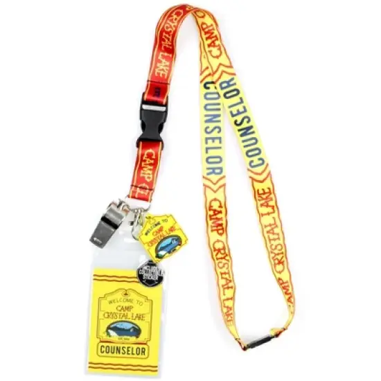 Friday The 13th Camp Crystal Lake Counselor Lanyard Clear ID Badge Holder image {3}