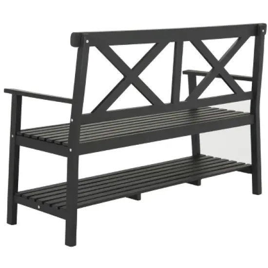 Mayer 2 Seat Bench - Outdoor - Safavieh image {4}