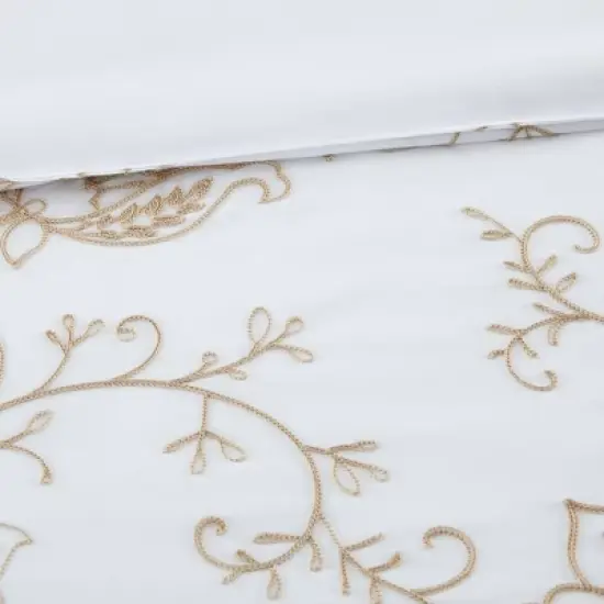 Modern Threads Marie Claire 8 Piece Willow Embroidered Botanical Comforter Set. image {5}
