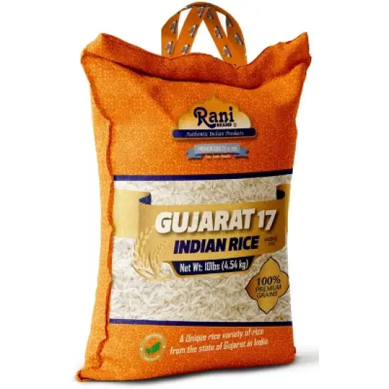 Gujarat 17 Indian Rice 160oz (10lbs) 4.54kg - Rani Brand Authentic Indian Products image {5}