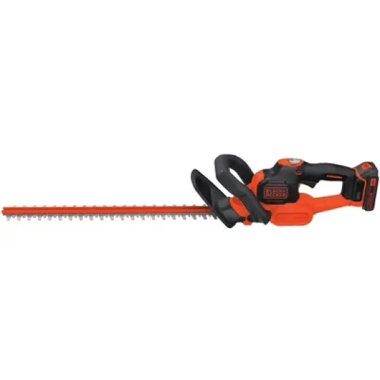 Black & Decker 20V MAX Cordless Lithium-Ion POWERCOMMAND 22" Hedge Trimmer image {1}