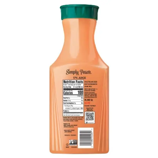 Simply Peach Juice Drink - 52 fl oz image {6}
