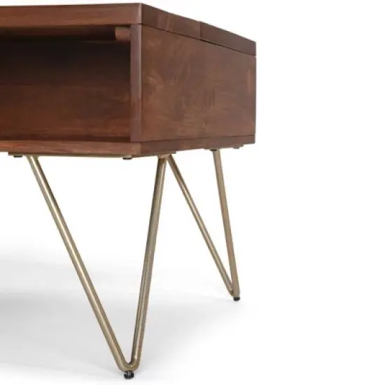 Moreno Solid Mango Wood Lift Top Coffee Table - WyndenHall image {3}