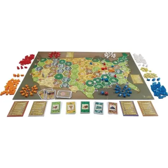 Mayfair Games Catan Histories Settlers of America Trails to Rails Board Game: Strategy Game for 3-4 Players image {3}