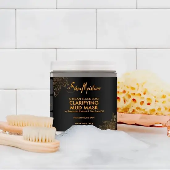 SheaMoisture African Black Soap Tamarind Extract & Tea Tree Oil Clarifying Mud Mask - 6oz image {6}