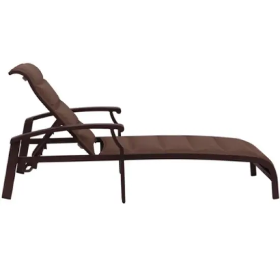 Courtyard Casual Madison Padded Sling Chaise Lounge  Price is for 2 Chaise Lounges Alum frame in powder coating  12pcs/stack image {5}