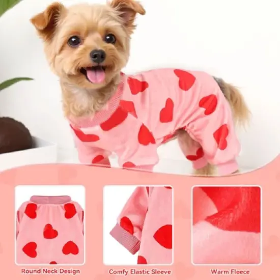 Paaaawaters Dog Fuzzy Velvet, Small Winter Clothes for Dogs Boy Girl, Pet Jumpsuit image {2}