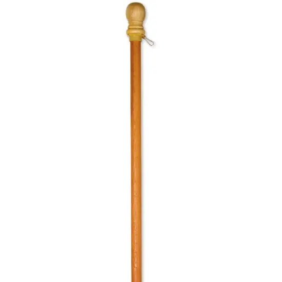 Evergreen Flag Wood House Flag Pole with Ring image {9}