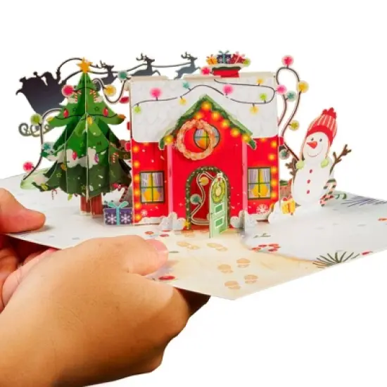 Frndly by Paper Love Cozy Christmas Home Pop Up Christmas Card image {2}
