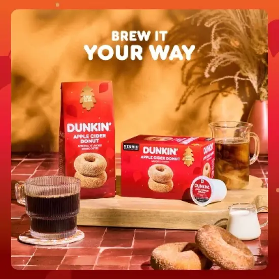 Dunkin' Donuts Apple Cider Donut Flavored Medium Roast Ground Coffee - 11oz image {3}