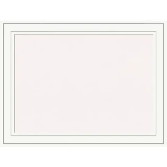 Amanti Art Craftsman Wood Framed Corkboard, White Cork image {9}