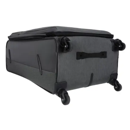 Skyline Softside Large Checked Spinner Suitcase - Gray Heather: Expandable Spinner Luggage image {5}