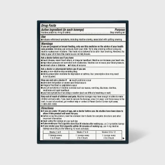 4mg Mini Coated Lozenge Mint - 80ct - up&up&trade; image {2}