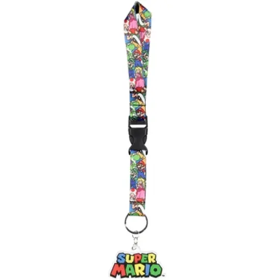 Super Mario Bros Wrist Strap Lanyard For Keys Keychain Wallet OSFM image {3}