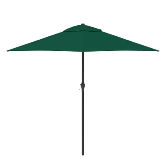 9' x 9' Steel Market Polyester Patio Umbrella with Crank Lift and Push-Button Tilt image {8}