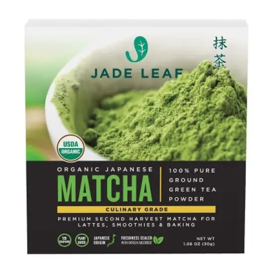 Jade Leaf Organic Classic Culinary Japanese Matcha Green Tea Powder Mix - 1oz image {10}
