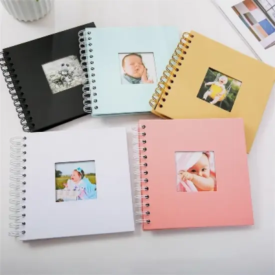 6 inch Baby Growth Album Kindergarten Graduation Album Children Paper Album(White) image {5}