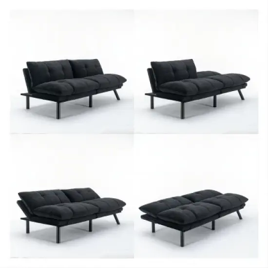 Airsurfer Modern Convertible Sofa Bed &uml;C Folding Sleeper Couch with Pillow-Top Tufted Cushions and Adjustable Backrest for Living Room image {8}
