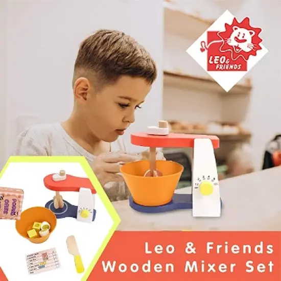 Leo & Friends Wooden Mixer Set image {2}