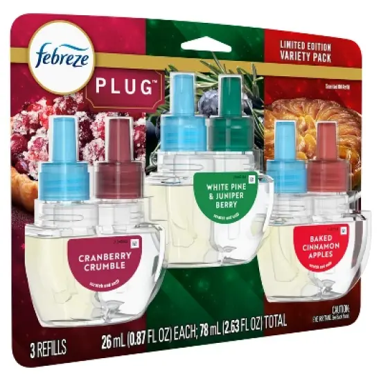 Febreze Plug Triple Air Freshener Refills - Mixed Winter - 2.63 fl oz/3ct image {8}