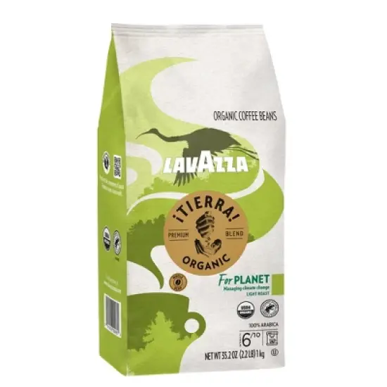 Lavazza &iexcl;Tierra! Organic for Planet Whole Bean Coffee, Light Roast, 100% Arabica, 2.2 lb Bag image {8}