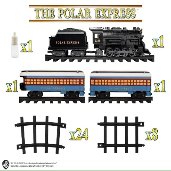 Lionel The Polar Express RTP Train Set with Bluetooth: Toy Vehicle Playset, Battery Operated, 37 Pieces, Plastic image {6}