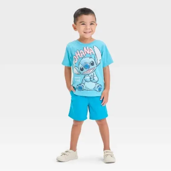 Toddler Boys' Stitch Short Sleeve Graphic T-Shirt - Blue image {3}