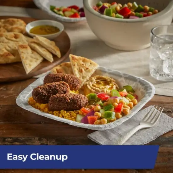 Hefty Extra Deep Square Disposable Plates 8.5" - 40ct image {5}