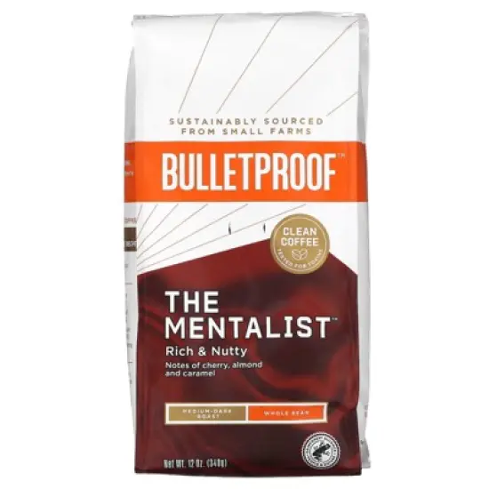 BulletProof Coffee, The Mentalist, Whole Bean, Medium-Dark Roast, 12 oz (340 g) image {3}