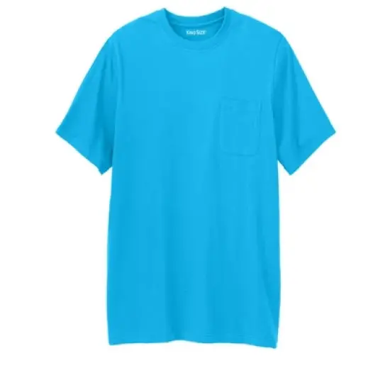 KingSize Men's Big & Tall Shrink-Less&trade; Lightweight Longer-Length Crewneck Pocket T-Shirt image {26}