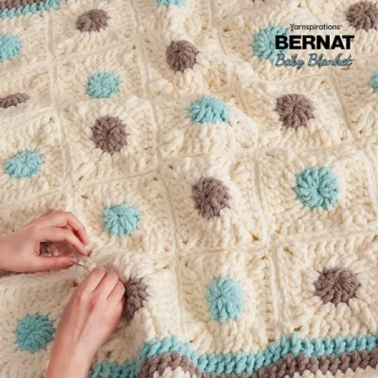 Bernat Baby Blanket Big Ball Yarn 24 Pack-Pebble Dot image {5}
