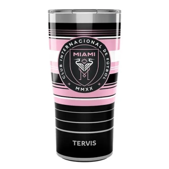 MLS Inter Miami CF 20oz Hype Stripe Stainless Steel Tumbler image {3}