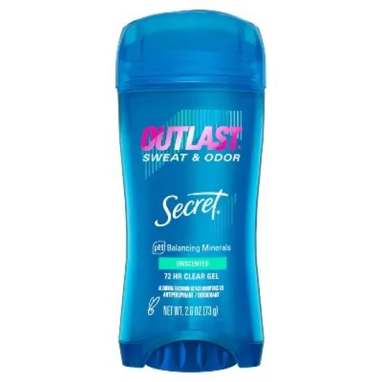 Secret Outlast Clear Gel Antiperspirant & Deodorant for Women - Completely Clean - 2.6oz image {9}