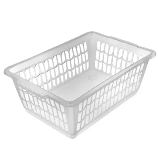 YBM HOME Plastic Perforated Storage Basket Bin Office Drawer, Shelf Desktop Countertop Tray Organizer image {6}
