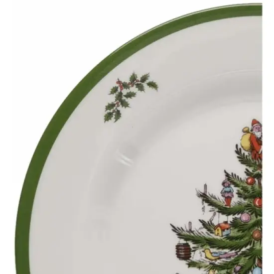 Spode Christmas Tree Melamine Dinner Plate (Set of 4) - 11 Inch Shatterproof Serving Plate - Festive Tableware, Dishwasher Safe Dinnerware image {6}