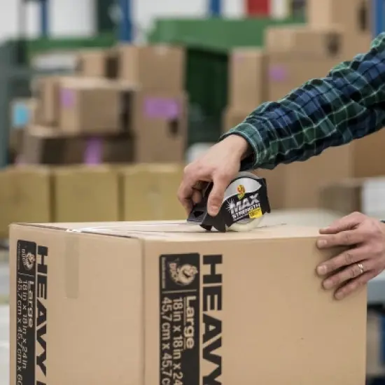 Duck Max Strength Clear Packing Tape Rolls, 1.88 Inch x 54.6 Yards Each image {5}