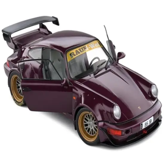 2022 Porsche 911 (964) RWB Body Kit Purple Metallic "Hekigyoku" 1/18 Diecast Model Car by Solido image {1}