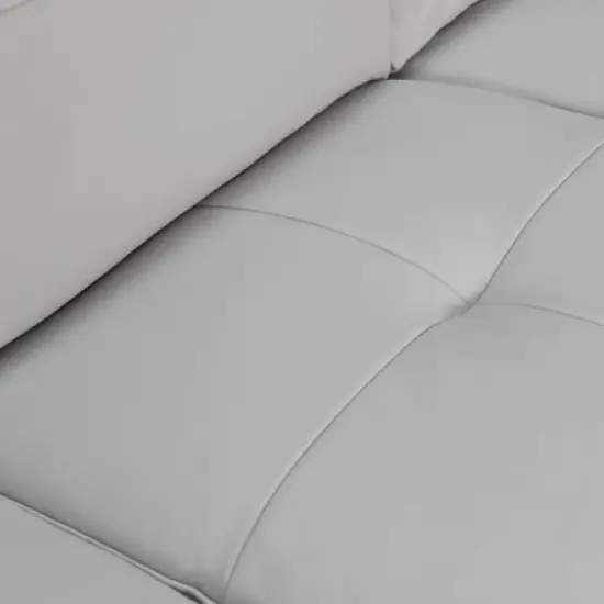 87" Bergen Genuine Leather Square Arm Sofa - Armen Living image {6}