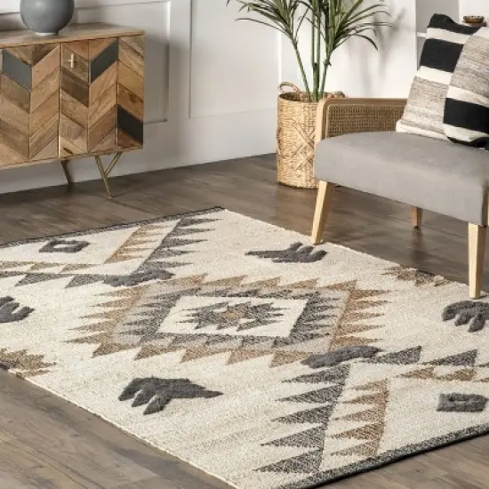 Nuloom Rosanna Southwestern Symbols Jute Indoor Area Rug image {8}