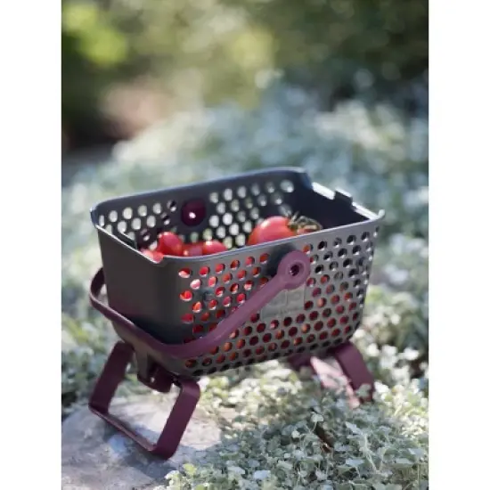 Gardener's Supply Company Multipurpose Mini Garden Basket | Mini Mod Hod For Collecting, Carrying, and Cleaning | Folding Legs and Handle | 9.5"L X 7" image {3}