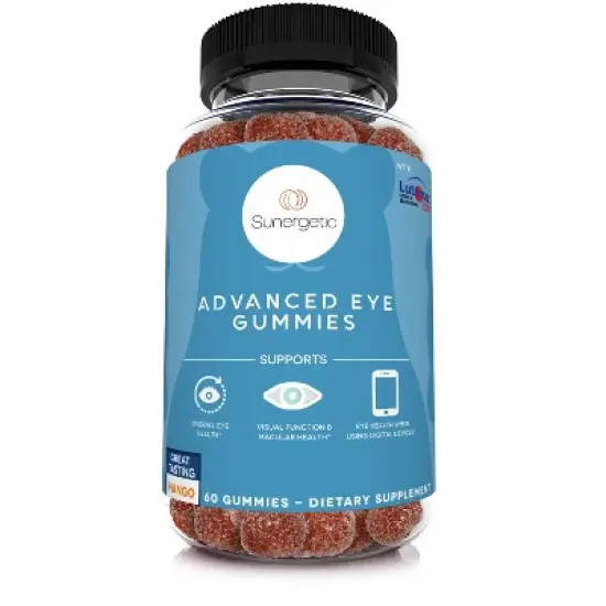 Sunergetic Eye Support Gummies - Clinically Studied Lutein & Zeaxanthin Supports Overall Eye Health, Vision & Macular Health image {4}