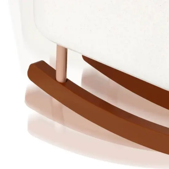 LullaBaby Doll Bassinet Rocking Cradle Accessory - Speckled White image {2}